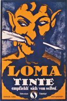 LOMA TINTE MEPHISTO 1914 - Original Plakat