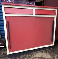 Retro Sideboard, 60er Jahre, rot/weiss, Vintage Look!