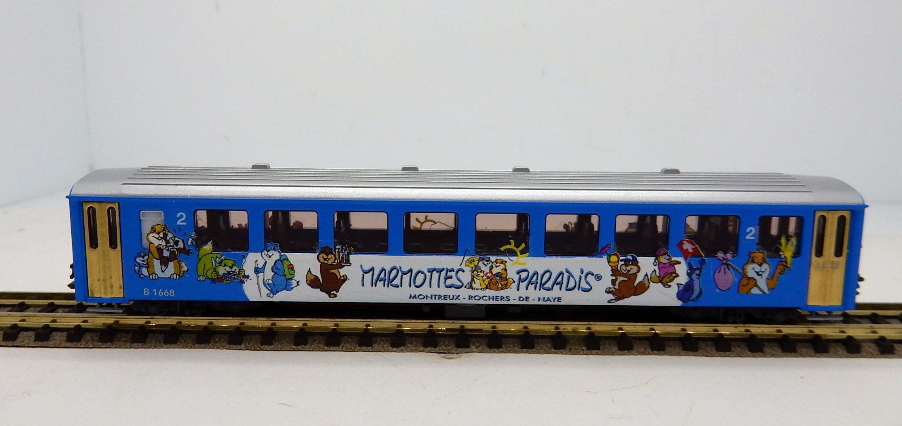 Kato Modellini di ferrovie: N - MOB  "Marmottes Paradis" Voiture EW 2CL - B1668 – Nuovo (secondo la descrizione) da Locarno venduto da Gudrun2 1