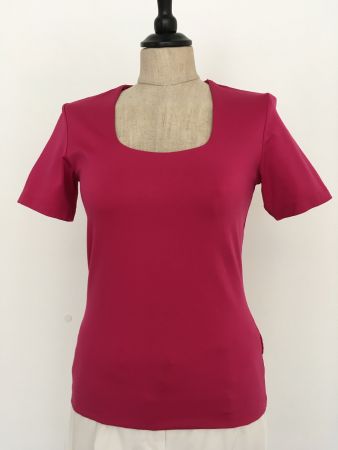 S Oliver Selection KA T Shirt anliegend Poly Stretch pink 36