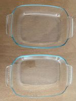 2 Auflaufform Schalen aus Glas Gratin Casserole