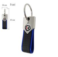 Alfa Romeo Schlüsselanhänger mit blaue Umrandung
