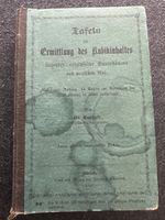 Tafeln zur Ermittlung des Kubikinhaltes 1872