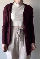 Cardigan dunkelrot Gr 36