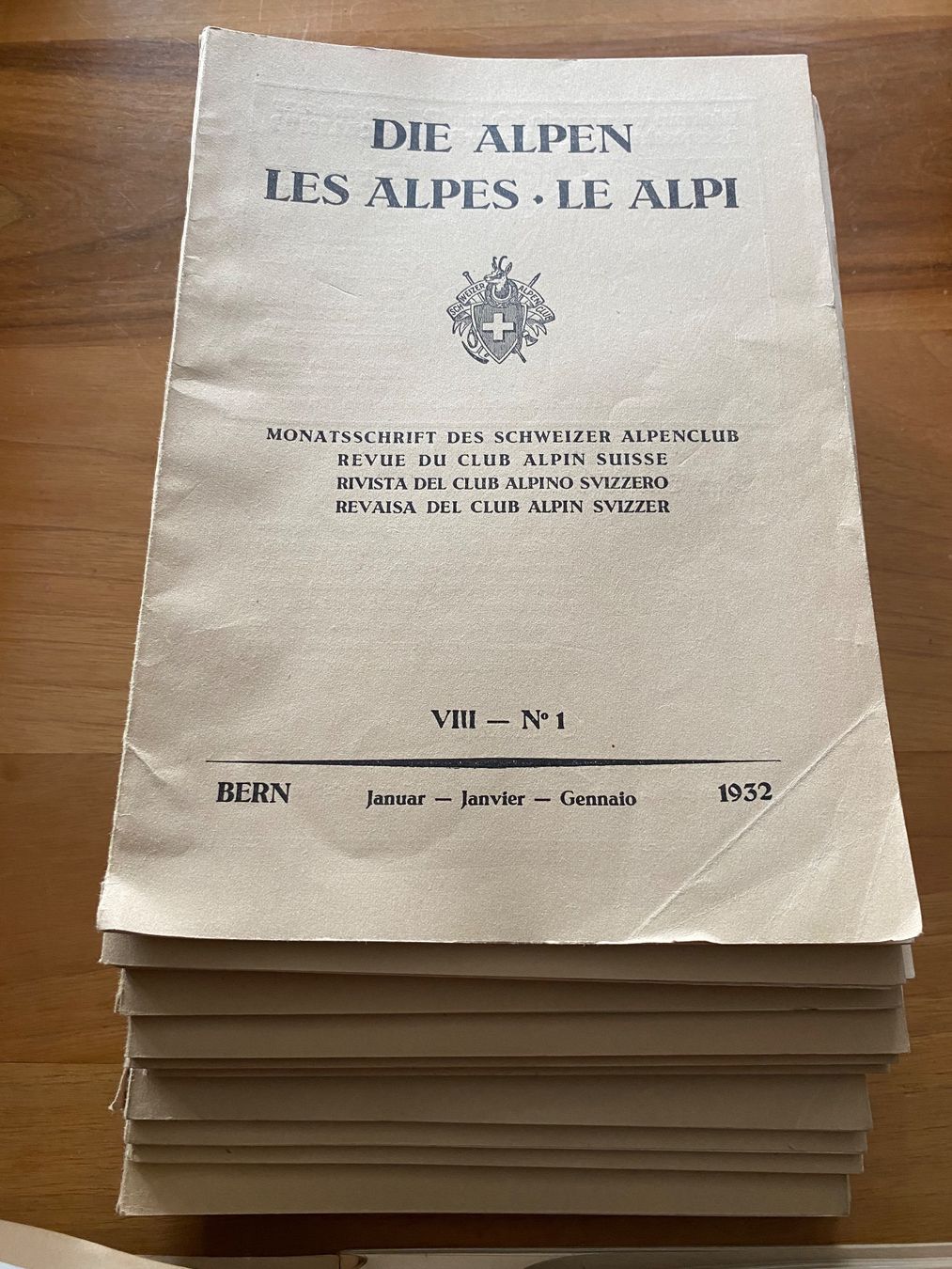 Riviste & Magazine: Die Alpen Monatsschrift SAC 1925-30                 komplett – Usato da Basel venduto da ota_2f9m 3