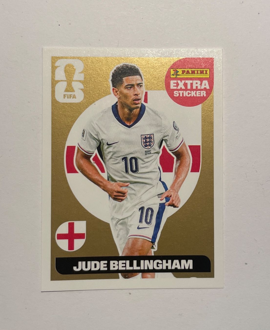 Panini WM 2026 Extra Sticker Jude Bellingham - GOLD (Neu und ...