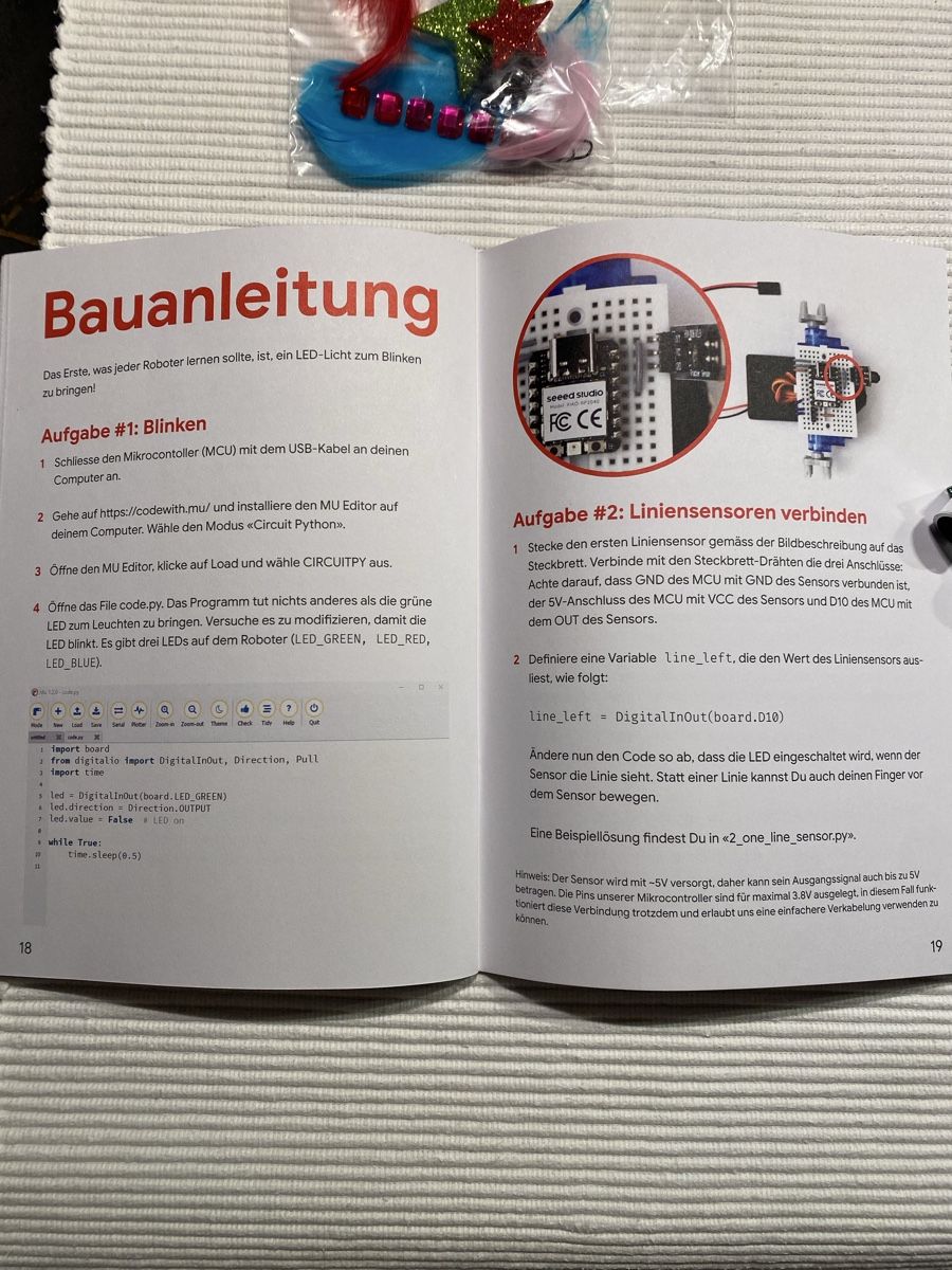 Giocattoli: Line Follower Roboter Bausatz mit Anleitung – Usato da Lyss venduto da Shantishiva 2