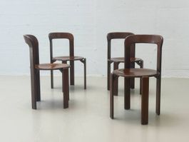 Bruno Rey Stühle aus gebeizter für Dietiker, 1971