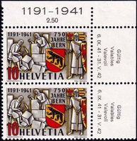 1941, Spinne Nr. 253c PF Paar postfr.**, Farbton, mit Attest
