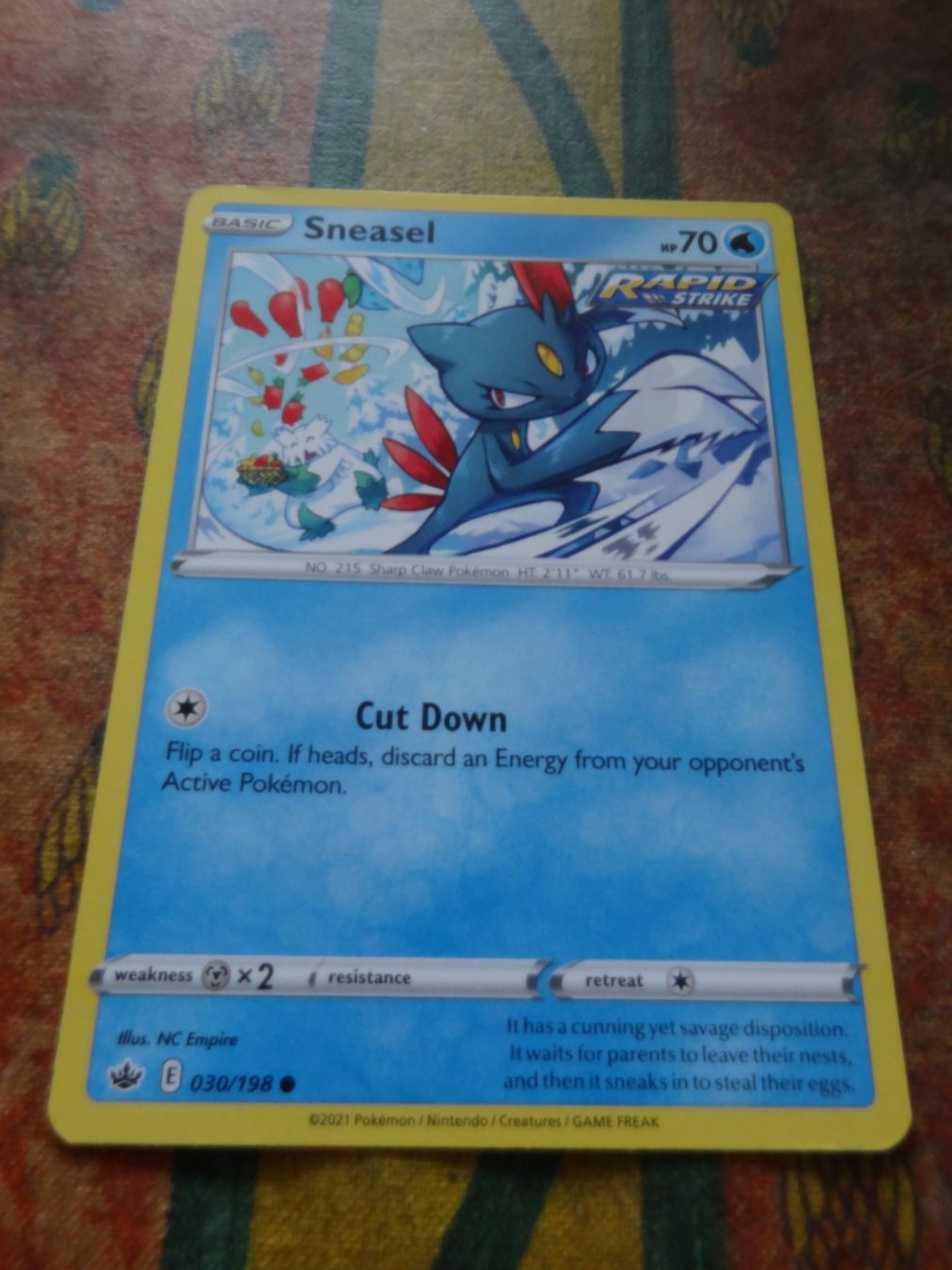 Pokémon Carte collezionabili: POKEMON  Sneasel   E  030/198   HP70   2021 – Usato da Romanel-sur-Lausanne venduto da Swift13