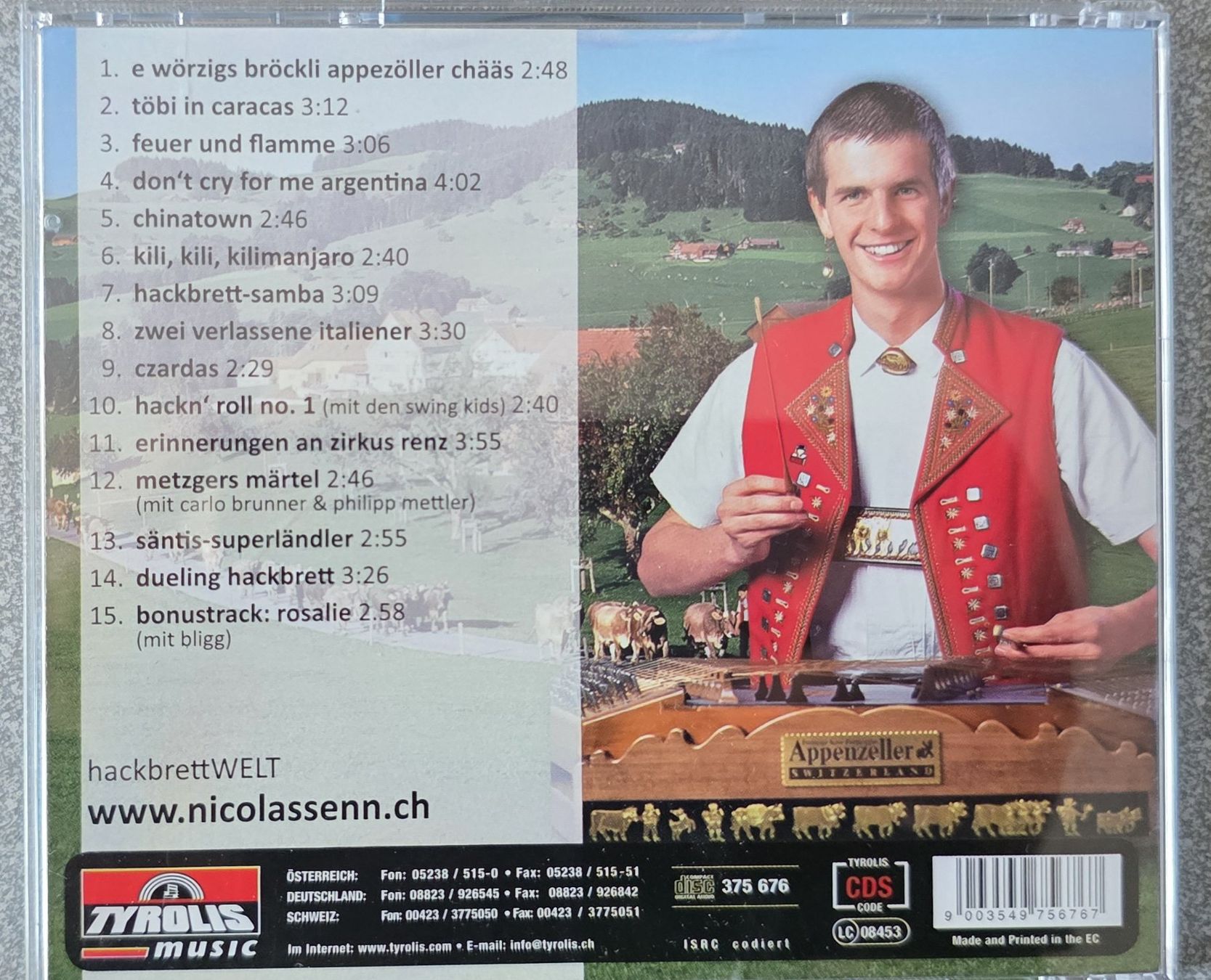 CD: Music CD - Nicolas Senn - Hackbrett Welten – Usato da Oetwil am See venduto da fineli2 1