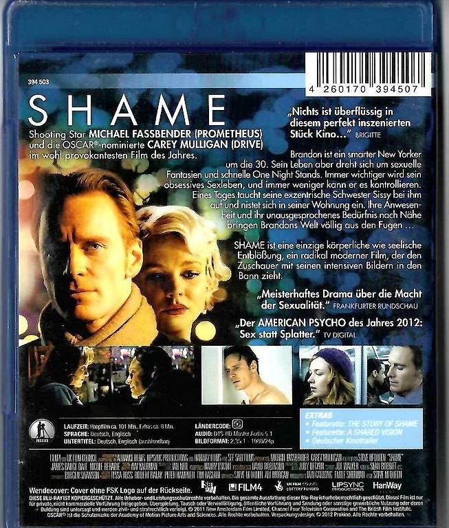 Tutti i DVDs: Shame - Blu-ray Film – Usato da Dörflingen venduto da Super-Bob 1