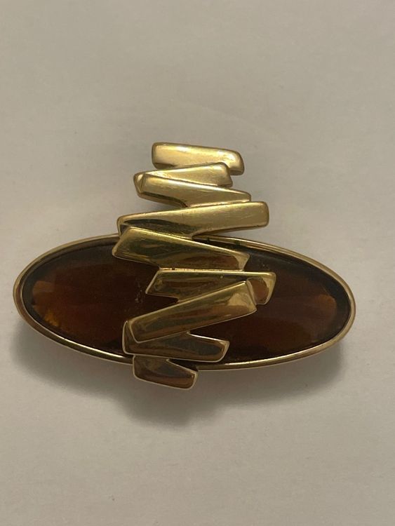 Collier Et grand pendentif plaqué or Pierre Lang (D'occasion) à