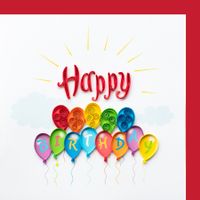 Happy Birthday 2D Karte