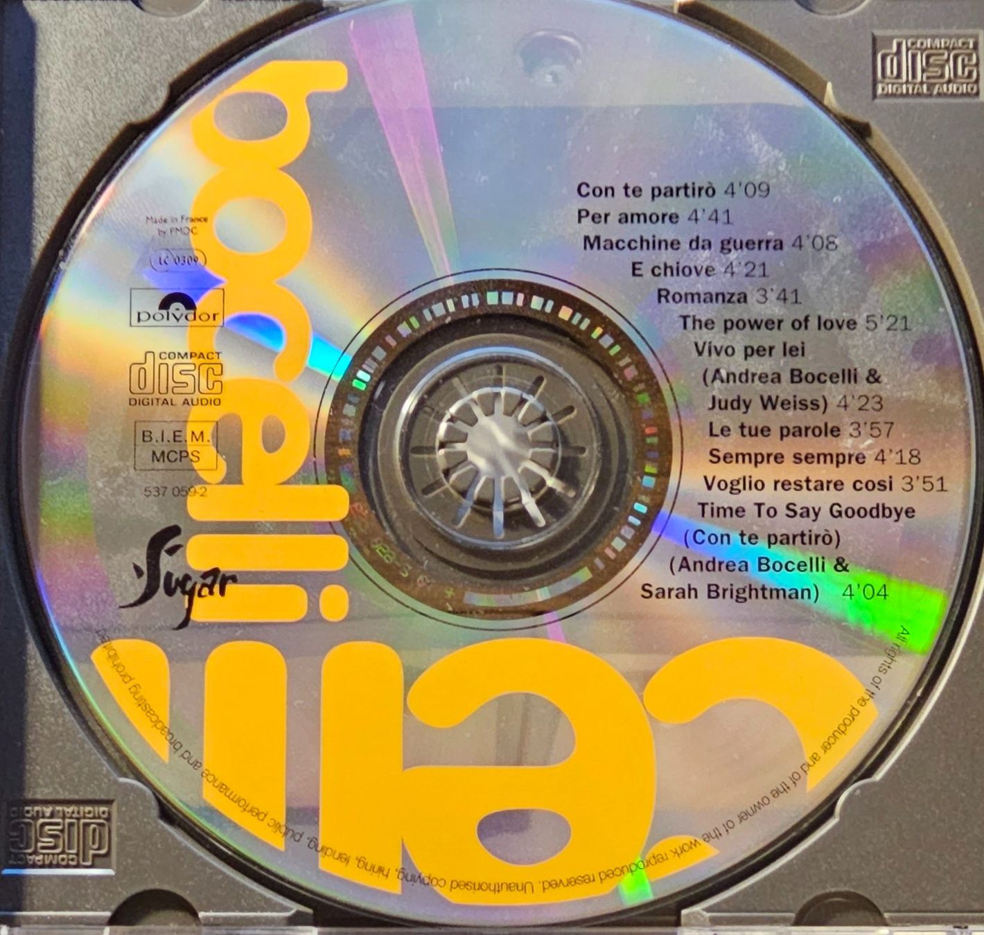 CD: Andrea Bocelli - Bocelli – Usato da Wahlen b. Laufen venduto da Cg10 1