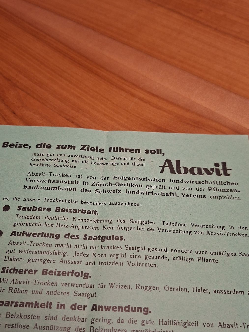 Dokumente: Abavit Proschüre 1940--50 P.H.Stehelin Basel – Gebraucht aus Ganterschwil von HeidiuPeter 3