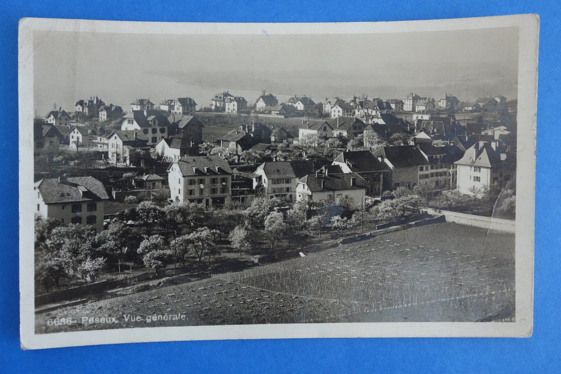Ansichtskarten: PESEUX - vue generale - ca. 1930 - verschickt 1950 – Gebraucht aus Ibach von Ibanto