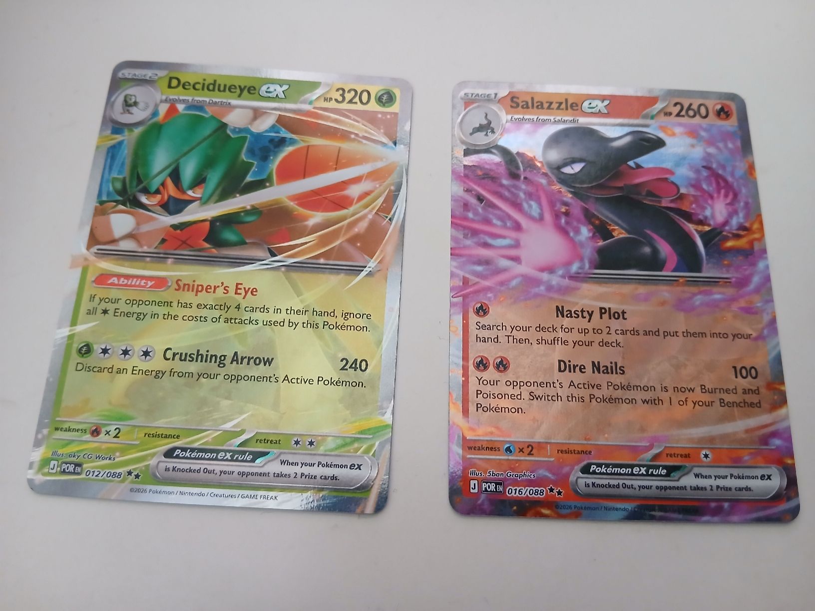 Pokémon Sammelbilder & Trading cards: Carte Pokémon Decidueye EX e Salazzle EX - set order perfect – Neu (gemäss Beschreibung) aus Willisau von giu_tjx8