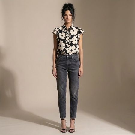 stylische sommerbluse von calvin klein - gr 36
