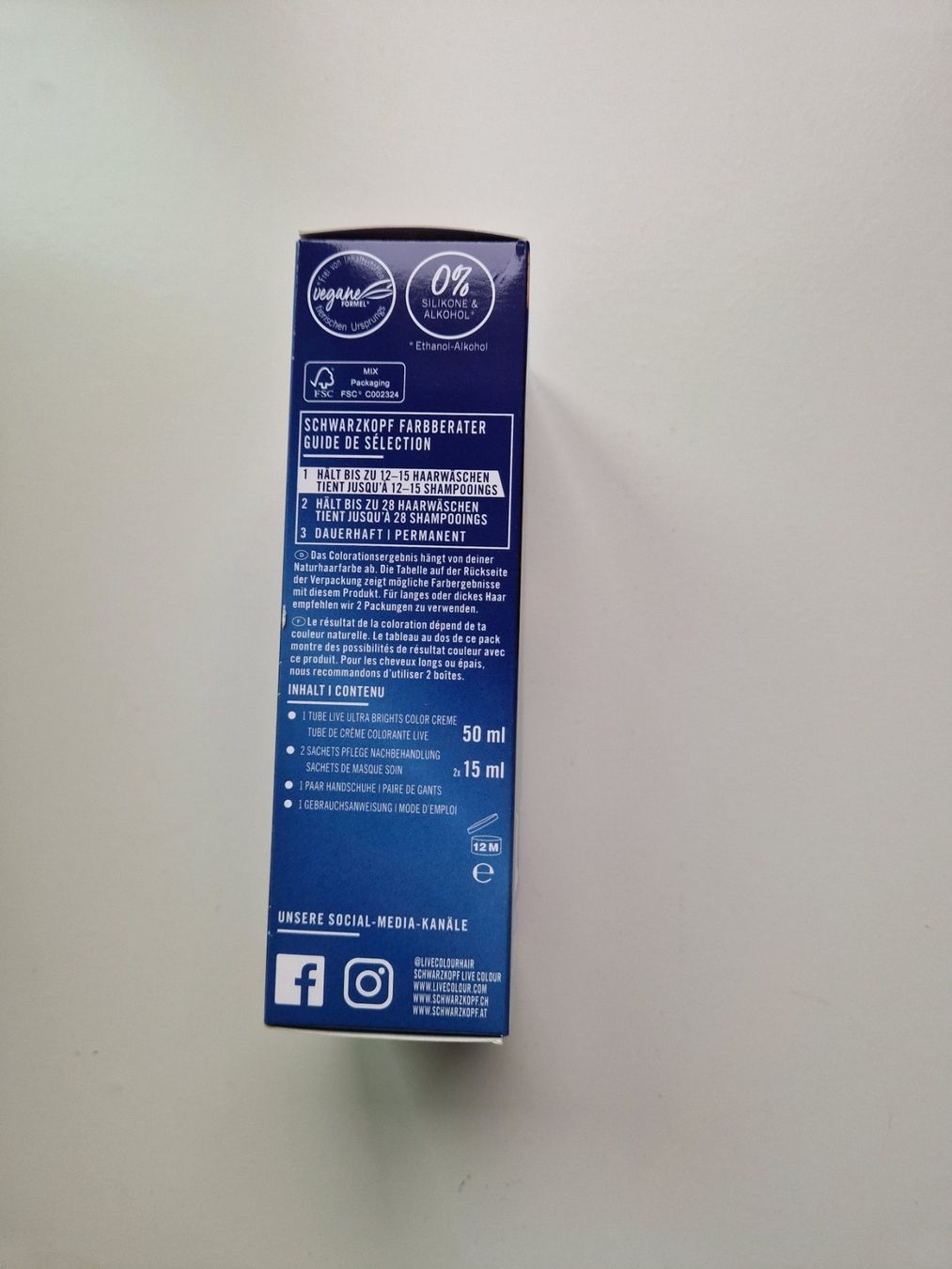 Färbemittel: LIVE Ultra Brights temporäre Haarfarbe Violett – Neu und originalverpackt aus Siebnen von Janixe-Sophie 2