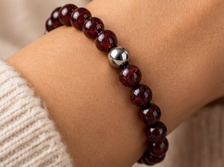 Bracelets: Armband Granat – Neuf avec emballage d'origine à Hemmental par Aureumgold