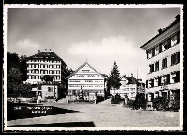 Cartes postales: AK Trogen /App., Dorfplatz – D'occasion à Berlin par bartko-reher