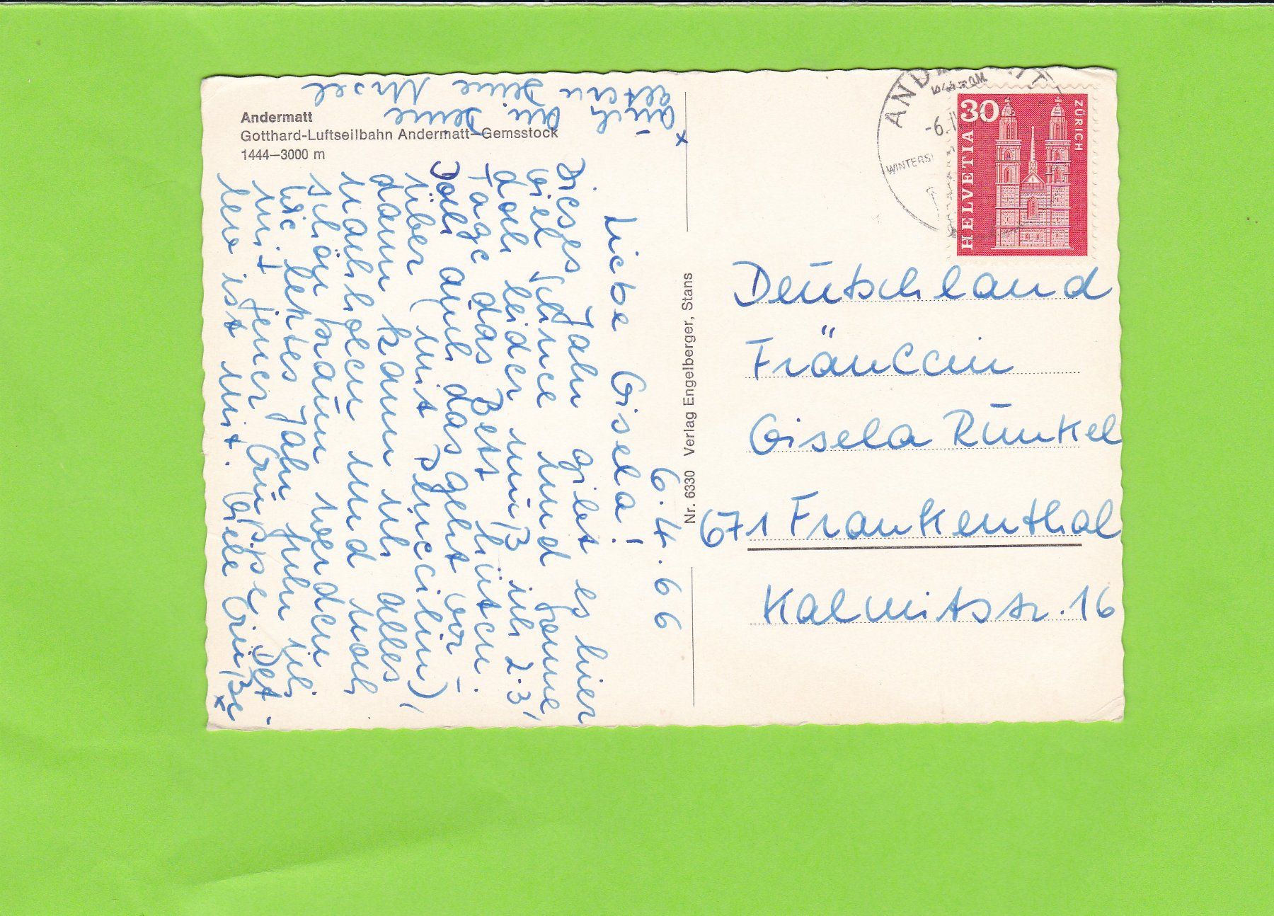 Cartes postales: Andermatt-Luftseilbahn – D'occasion à St. Peterzell par neckertal 1