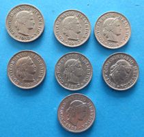 Münzen 5 Rappen 1952-1959