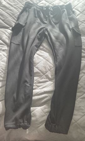 Bequeme, schwarze Cargo-Hose Gr. XL