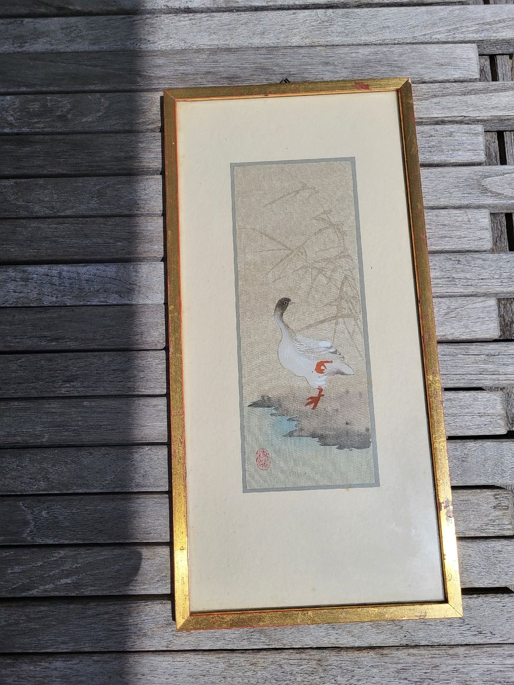 Posters & Illustrations: Japanisches Bild, Vogel am Wasser, mit Rahmen,  – D'occasion à Zürich par Lizi7 2