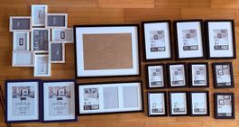 Lot de cadres photo en bois