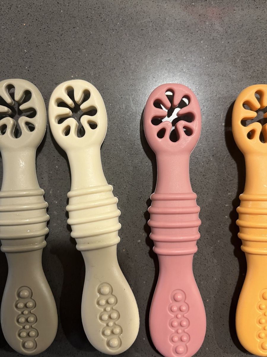 Pasti del neonato: Six baby weaning spoons Panda Ear – Nuovo (secondo la descrizione) da Zürich venduto da geo_vls6 3
