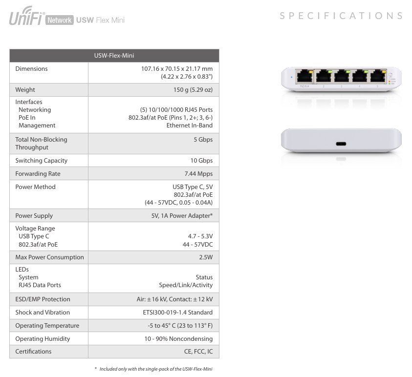 Ubiquiti Hubs & Switches: ***TOP*** Ubiquiti Switch USW Flex Mini ***TOP*** – Neuf (Voir description) à Zofingen par Felix459 2