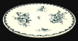 Sarreguemines U & Cie Linné Jugendstil  Platte plat Ø 30 cm