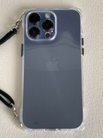 Handyhülle mit Tragegurt für iPhone 15 Pro Max - Transparent