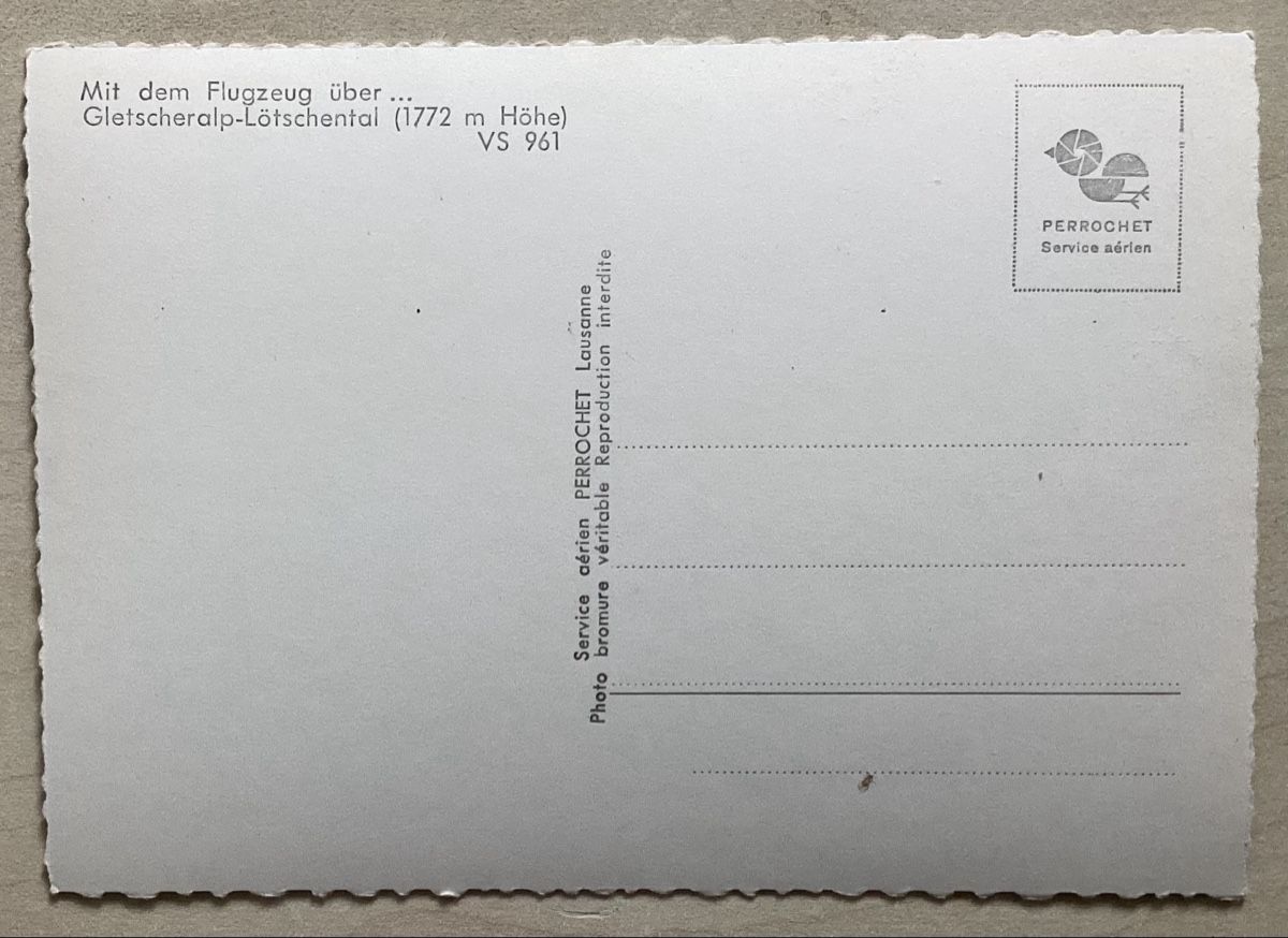 Cartoline postali: Lötschental, Gletscheralpe. – Usato da Reinach BL venduto da Linda013 1