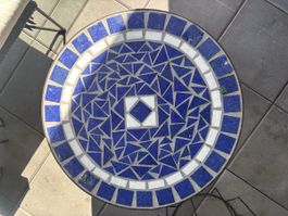 Mosaic Side Table (Moroccan-style, wrought iron)
