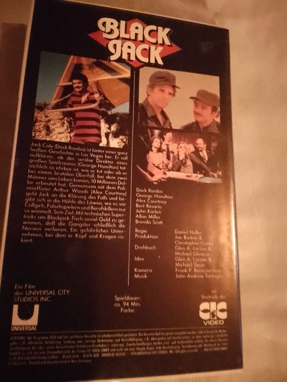 Black Jack (USA 1979) VHS CIC Video 1219 (1987) (Usato) a