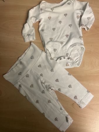 H&M Baby Set Gr.68 Ballonmuster Top Zustand!
