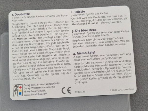 Giochi: Das Alpha-Kartenspiel – Usato da Emmenbrücke venduto da Turmfalke 2