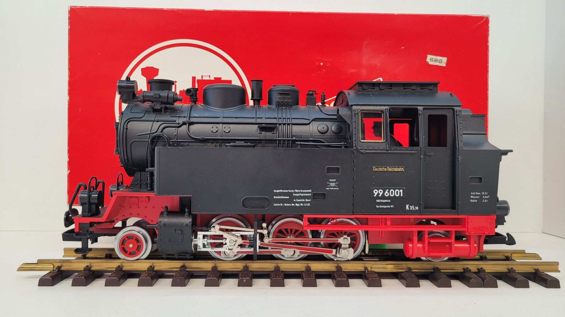 LGB Modellini di ferrovie: LGB, Br. 99 6001, Harz- Querbahn "2080S" electronic, "Sound" – Usato da Büsserach venduto da ModellbahnDepot