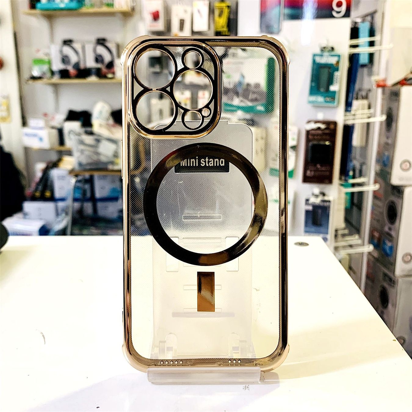 Cover & Protezioni schermo: iPhone 12 Pro Max - coque cateye avec anneau magsafe dorée – Nuovo e nell'imballaggio originale da Morges venduto da DigiAC