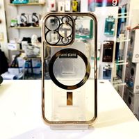 iPhone 12 Pro Max - coque cateye avec anneau magsafe dorée