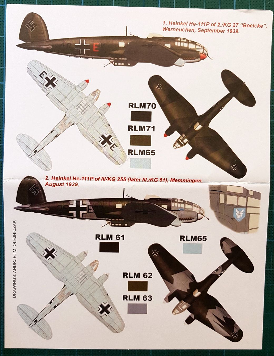 Modellbausätze & Standmodelle: DECALSATZ  Montex Heinkel HE-111 P      1:32 – Neu und originalverpackt aus Abtwil  SG von Relluem1 1