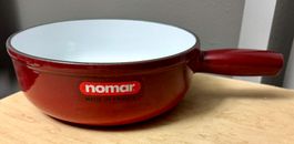 Nomar Fondue Caquelon 23 cm Durchmesser rot mit Farbverlauf