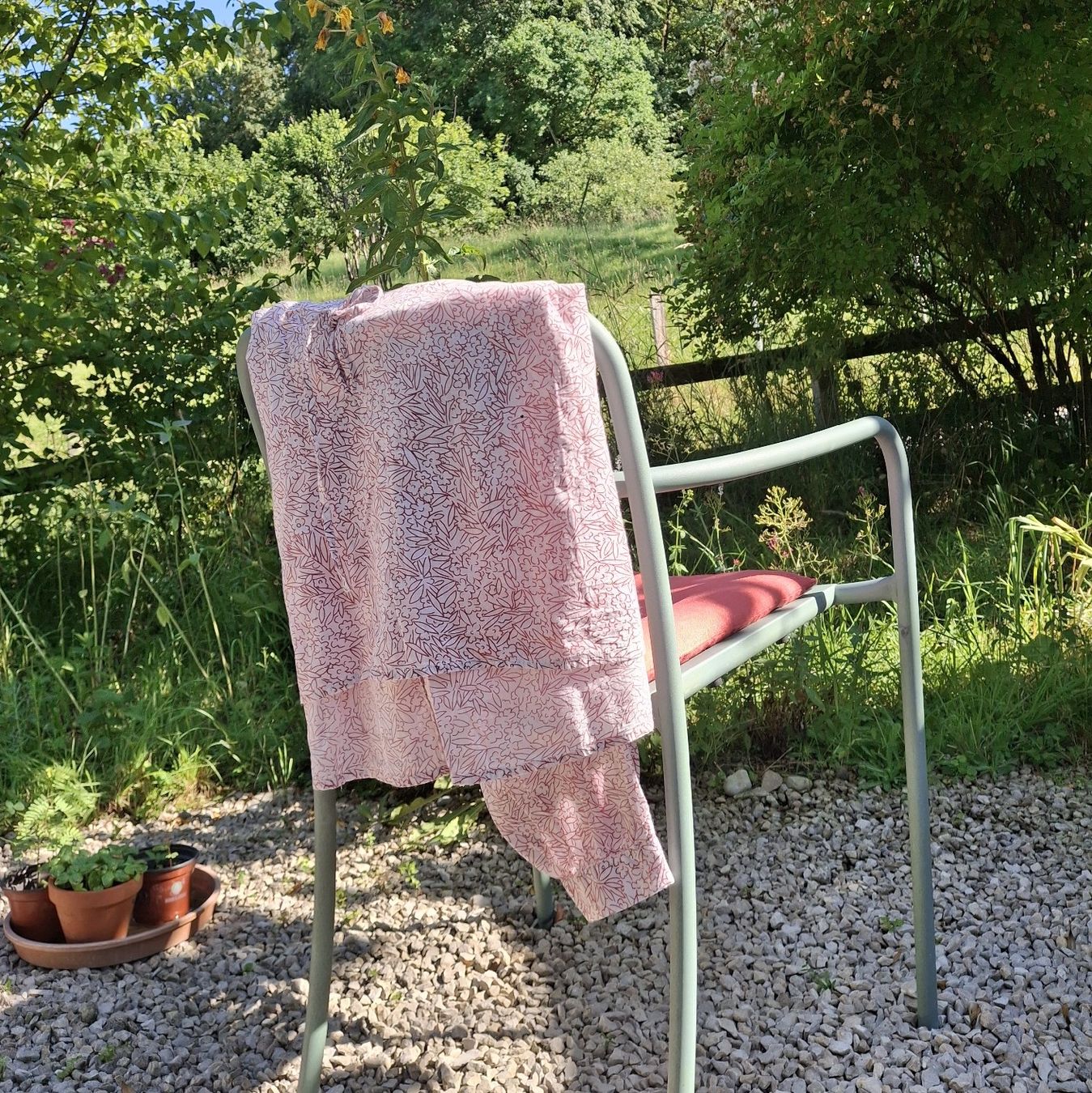 Des Petits Hauts Camicette: Des Petits Hauts Bluse,  rotweiss gemustert, one Size – Nuovo (secondo la descrizione) da Büren an der Aare venduto da Regiso