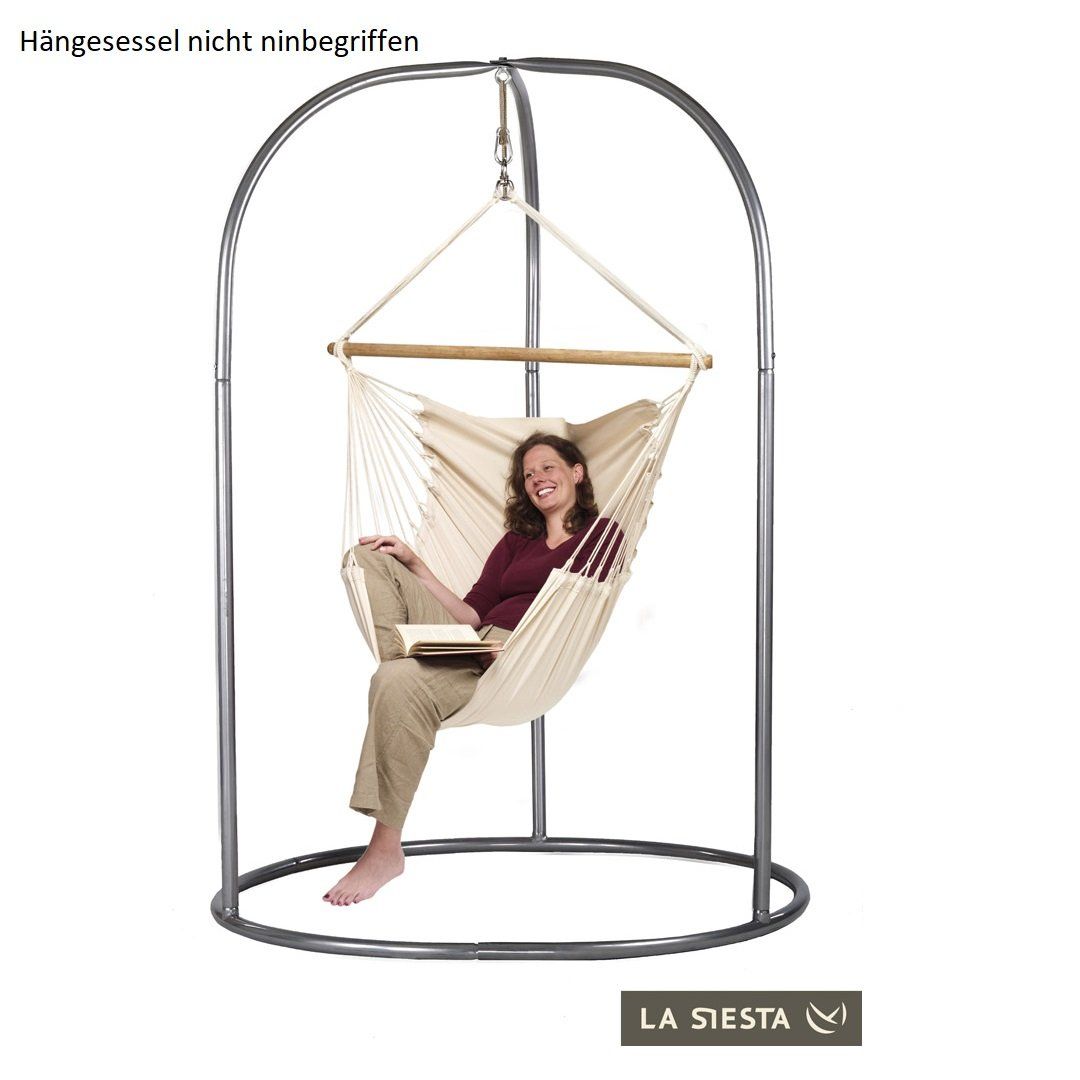 Poltrone pensili da giardino: La Siesta Hängesessel-Gestell Ramona Silver – Nuovo e nell'imballaggio originale da Kägiswil venduto da pebart 2