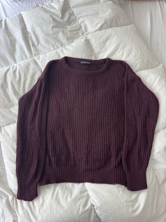 Pull Brandy Melville bordeaux laine acrylique taille unique