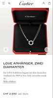 Cartier LOVE Anhänger Weissgold Diamanten neu ungetragen