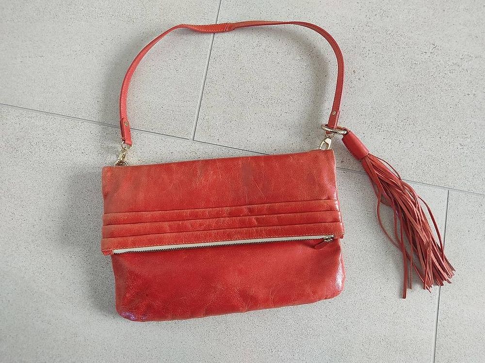 Faszinierend Rote Handtasche Leder Ebenbild